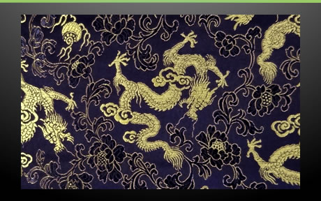 龍(濃紺地に銀)