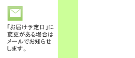 お届け予定日の変更