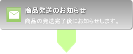 商品発送のお知らせ