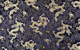 龍（濃紺地に銀）